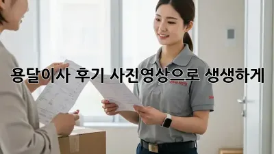 용달이사 후기, 사진&영상으로 생생하게!